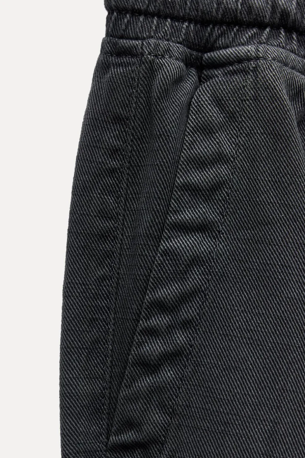 ZARA Jeans|Calças^CALÇAS JOGGER ESTILO PIJAMA ZW COLLECTION Cinzento-antracito