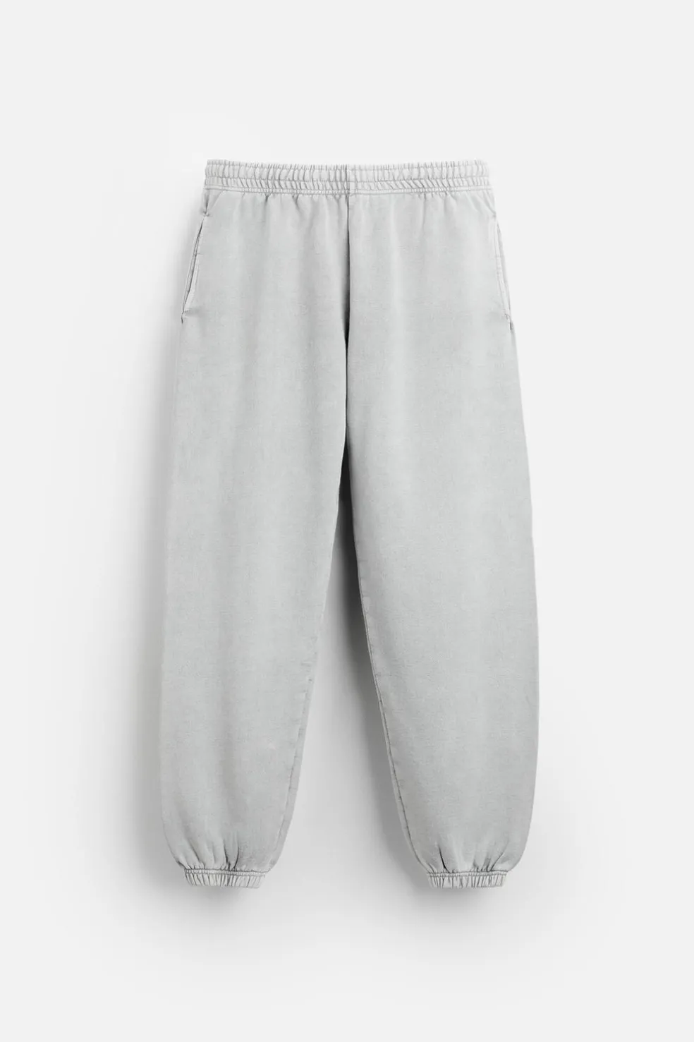 ZARA Vestuário De Inverno|Calças^CALÇAS JOGGER LAVADAS Cinzento-antracito