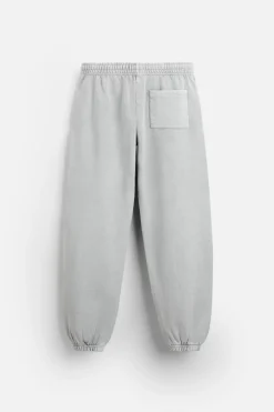 ZARA Vestuário De Inverno|Calças^CALÇAS JOGGER LAVADAS Cinzento-antracito