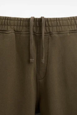 ZARA Vestuário De Inverno|Calças^CALÇAS JOGGER OVERSIZE LIMITED EDITION Caqui-escuro
