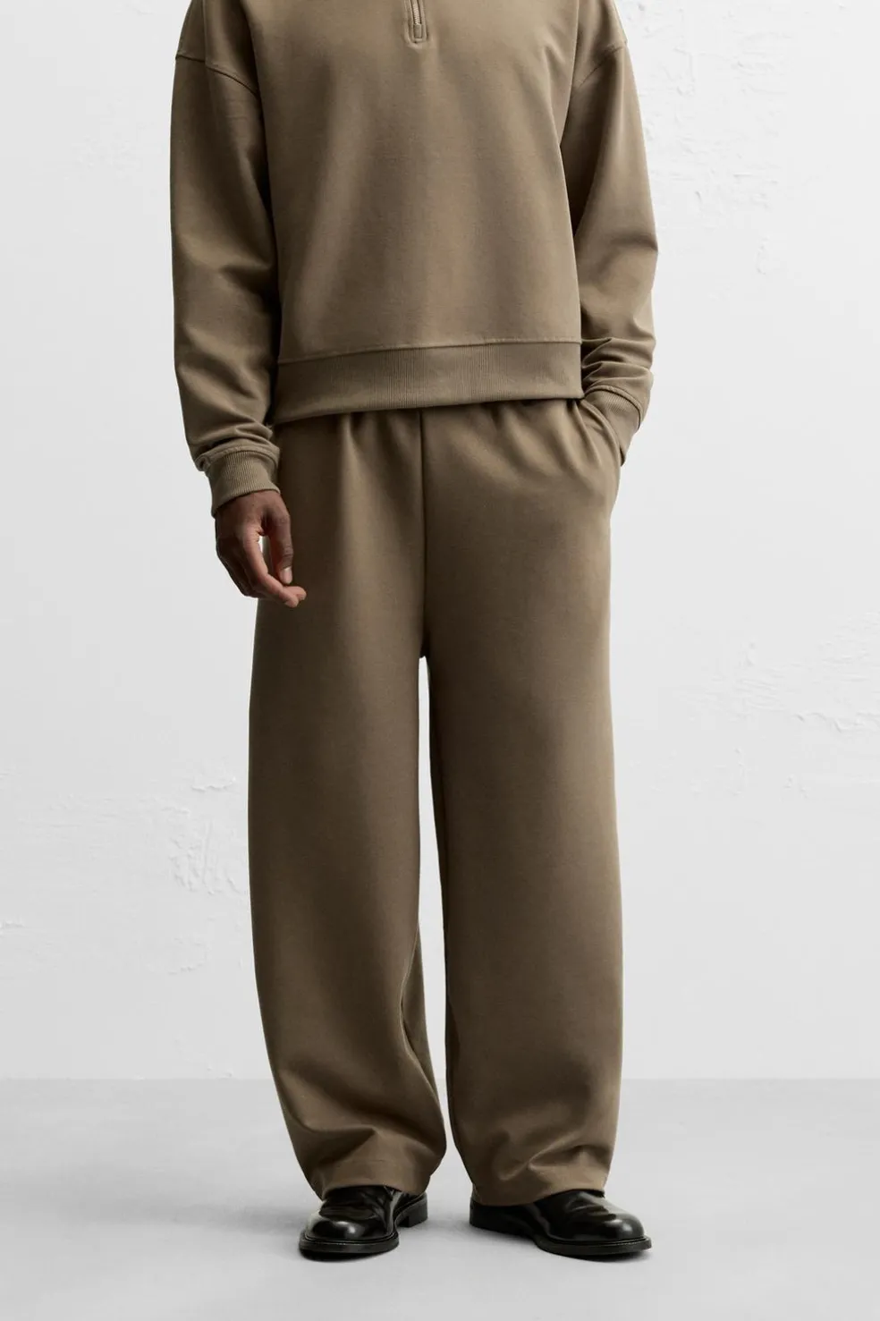 ZARA Vestuário De Inverno|Calças^CALÇAS JOGGER TÉCNICAS CONFORT Caqui-escuro