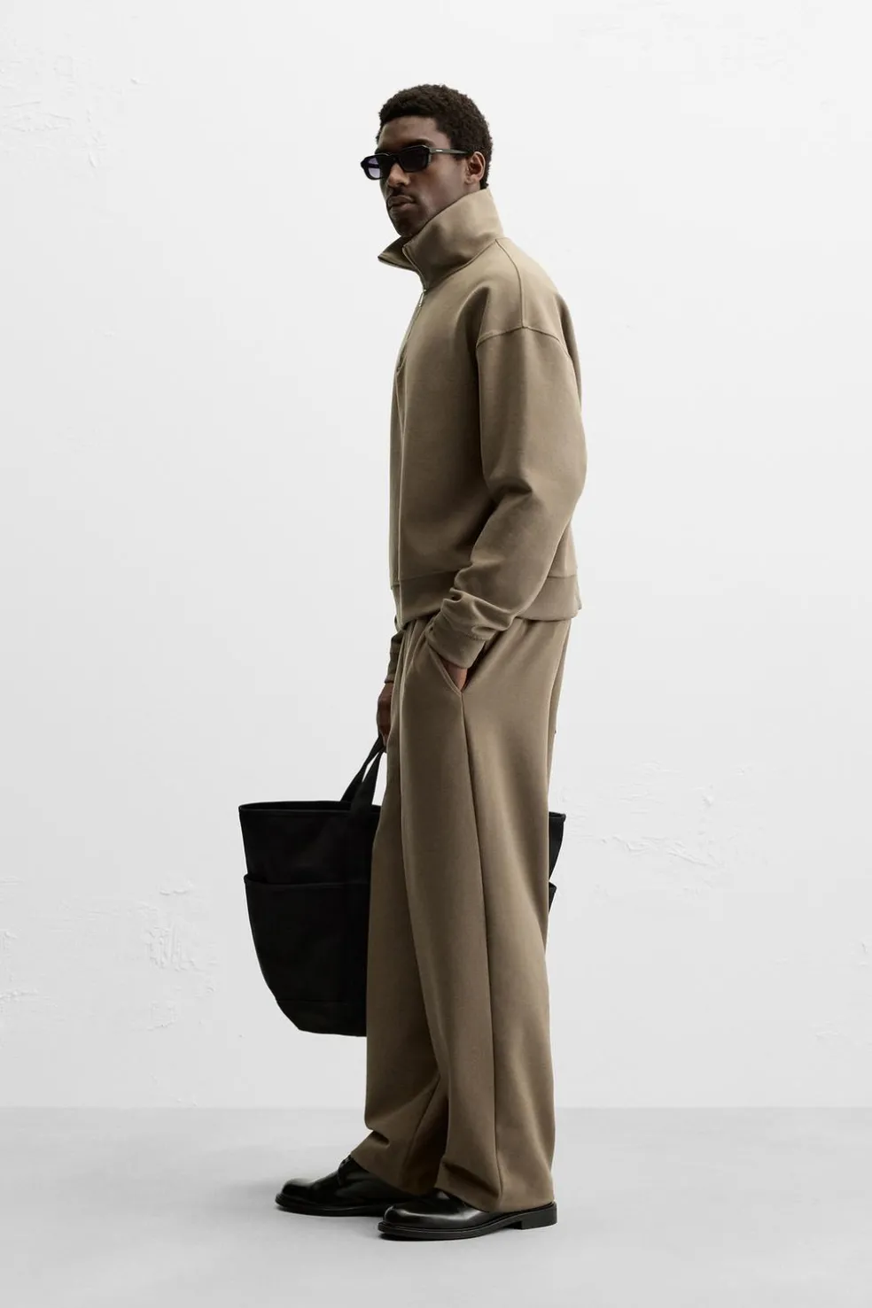 ZARA Vestuário De Inverno|Calças^CALÇAS JOGGER TÉCNICAS CONFORT Caqui-escuro