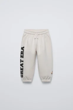 CALÇAS JOGGING TEXTO-ZARA Outlet
