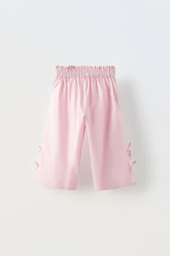 CALÇAS LAÇOS ABERTURA-ZARA Fashion