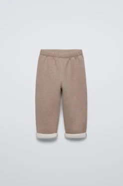 CALÇAS LISAS SOFT TOUCH-ZARA Hot