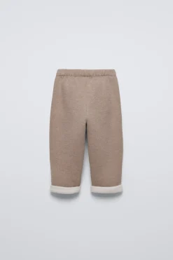 CALÇAS LISAS SOFT TOUCH-ZARA Hot