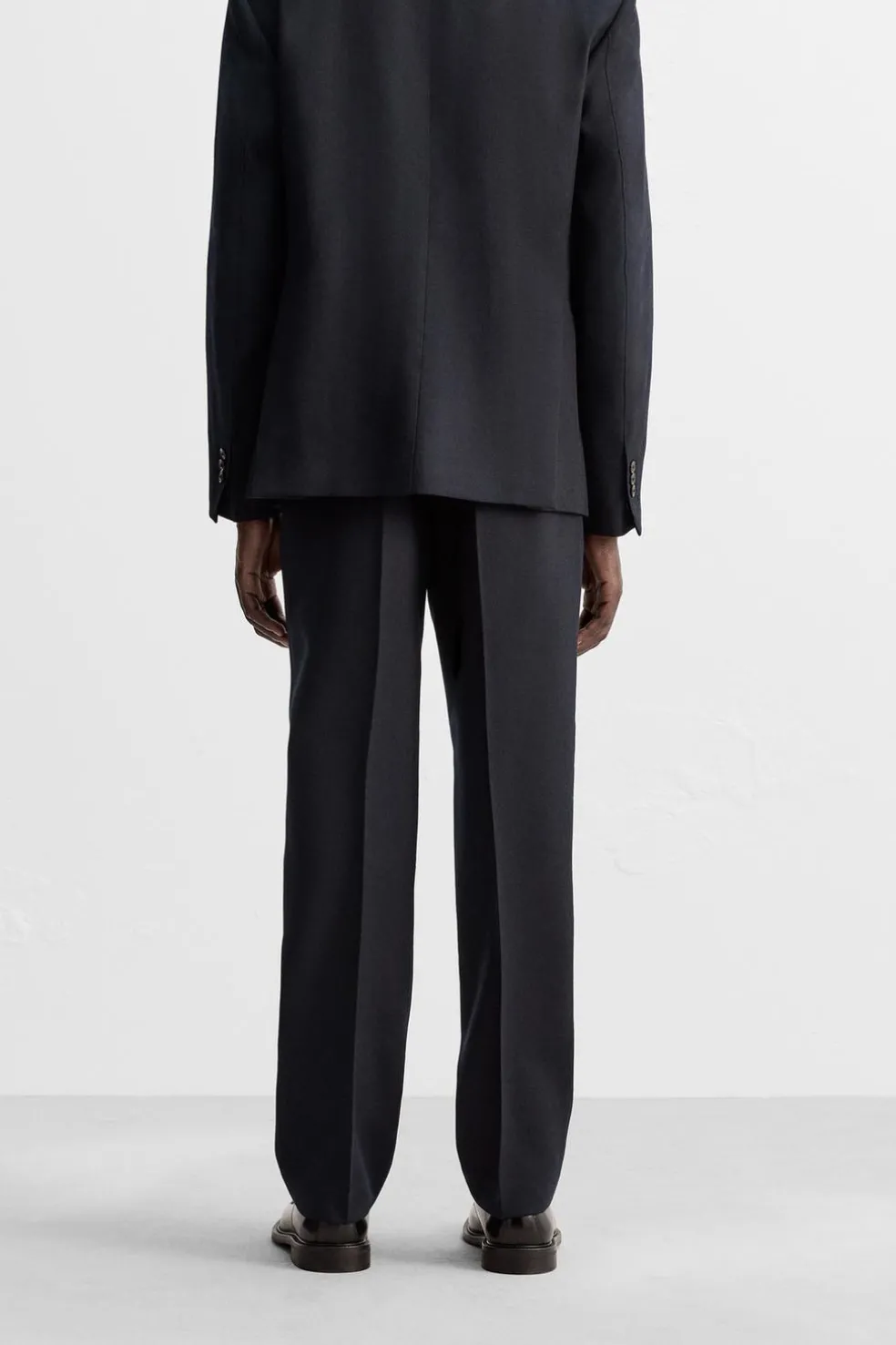 ZARA Vestuário De Inverno|Calças^CALÇAS REGULAR FIT LÃ Azul-marinho