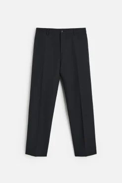 ZARA Vestuário De Inverno|Calças^CALÇAS REGULAR FIT LÃ Azul-marinho