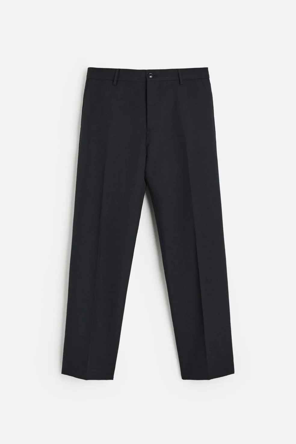 ZARA Vestuário De Inverno|Calças^CALÇAS REGULAR FIT LÃ Azul-marinho