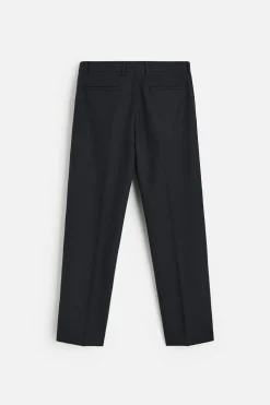 ZARA Vestuário De Inverno|Calças^CALÇAS REGULAR FIT LÃ Azul-marinho