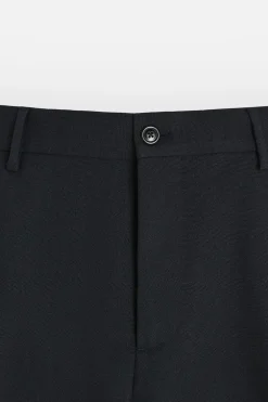 ZARA Vestuário De Inverno|Calças^CALÇAS REGULAR FIT LÃ Azul-marinho