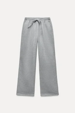 ZARA Winter Layersnew|Calças^CALÇAS RETAS SOFT Cinzento-claro