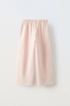 CALÇAS ÀS RISCAS-ZARA Best Sale
