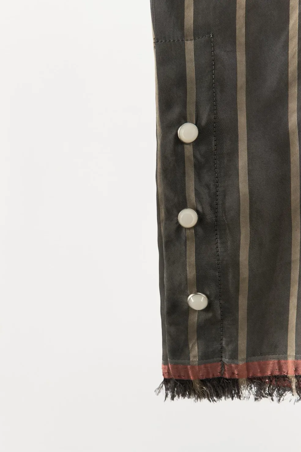 ZARA Calças|Lingerie^CALÇAS ÀS RISCAS COM BOTÕES LATERAIS Cinzento