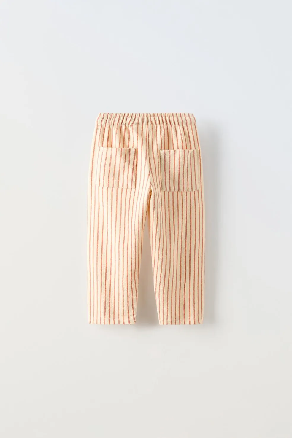 CALÇAS ÀS RISCAS COM ESTRUTURA-ZARA Cheap