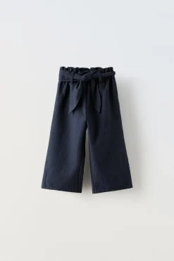 CALÇAS ÀS RISCAS COM FAIXA-ZARA Flash Sale