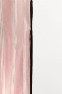 ZARA Calças|Lingerie^CALÇAS ÀS RISCAS COM VIVOS A CONTRASTE Rosa-lavado