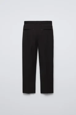 CALÇAS SLIM FIT DE FATO COM ESTRUTURA-ZARA Cheap