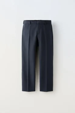 CALÇAS SLIM FIT DE FATO ESTRUTURADO-ZARA Flash Sale