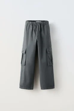 CALÇAS STRAIGHT COM BOLSOS-ZARA Outlet