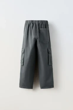 CALÇAS STRAIGHT COM BOLSOS-ZARA Outlet