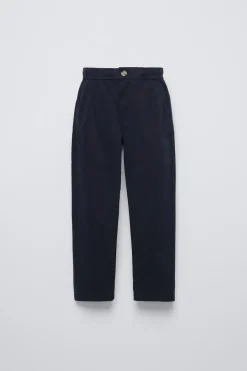 CALÇAS TAPERED COM PINÇAS-ZARA Sale
