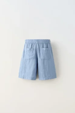 CALÇÕES BERMUDA 100% LINHO-ZARA Outlet