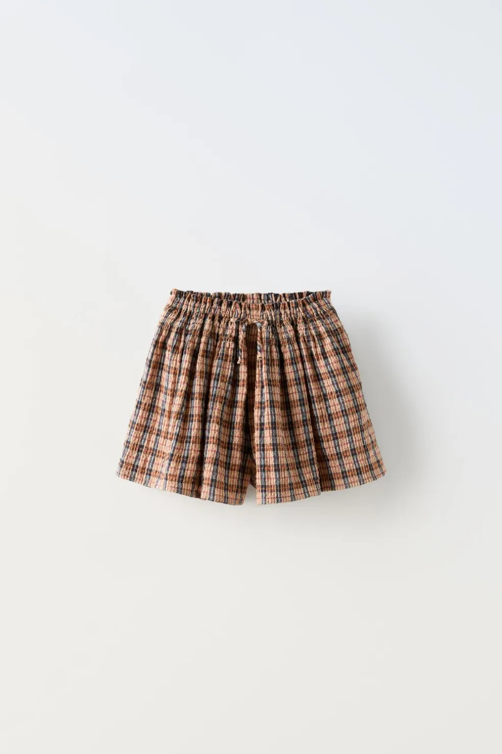 CALÇÕES BERMUDA AOS QUADRADOS COM TEXTURA-ZARA Store