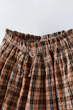 CALÇÕES BERMUDA AOS QUADRADOS COM TEXTURA-ZARA Store