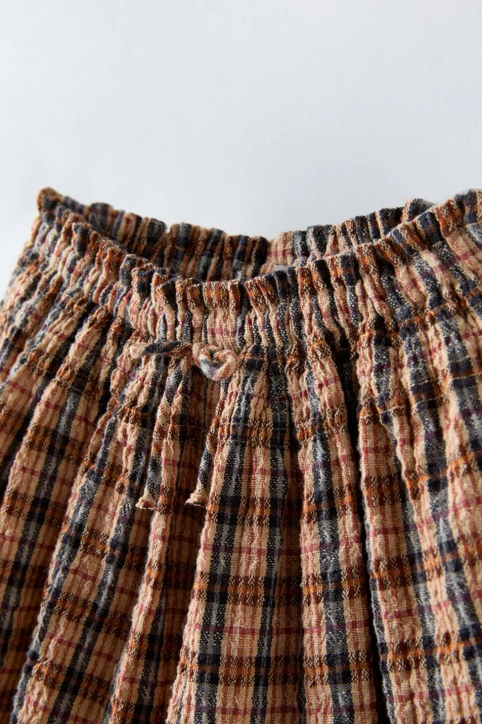 CALÇÕES BERMUDA AOS QUADRADOS COM TEXTURA-ZARA Store