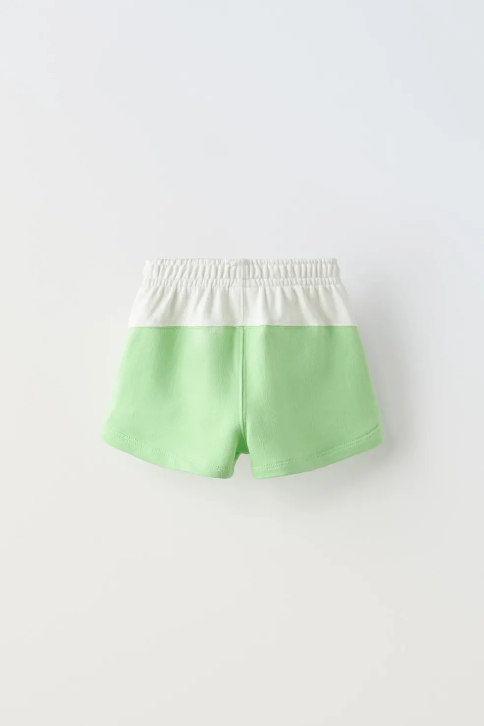 CALÇÕES BERMUDA COLOR BLOCK COM MENSAGEM-ZARA Fashion