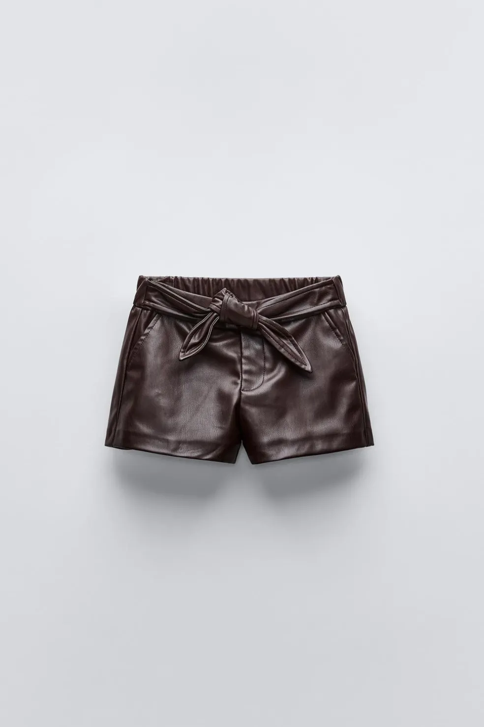CALÇÕES BERMUDA COM LAÇO E EFEITO PELE-ZARA Outlet
