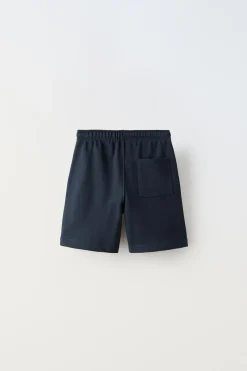 CALÇÕES BERMUDA DE FELPA LISOS-ZARA Store