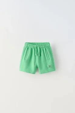 CALÇÕES BERMUDA FELPA ETIQUETA-ZARA Store
