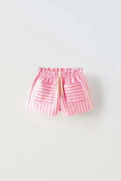 CALÇÕES BERMUDA ÀS RISCAS-ZARA Store