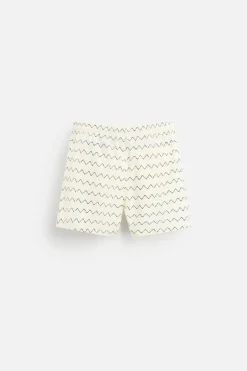 ZARA Acessórios^CALÇÕES DE BANHO REGULAR FIT COM ESTAMPADO GEOMÉTRICO Cru
