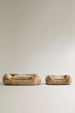 ZARA Animais De Estimação|Animais De Estimação^CAMA ANIMAIS DE ESTIMAÇÃO EFEITO DE PELO ENCARACOLADO Bege