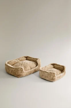 ZARA Animais De Estimação|Animais De Estimação^CAMA ANIMAIS DE ESTIMAÇÃO EFEITO DE PELO ENCARACOLADO Bege