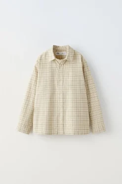 CAMISA AOS QUADRADOS-ZARA Online