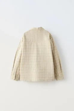 CAMISA AOS QUADRADOS-ZARA Online