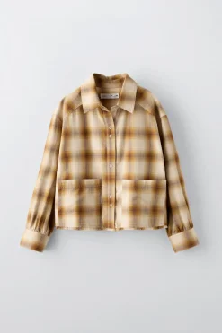 CAMISA AOS QUADRADOS-ZARA Online