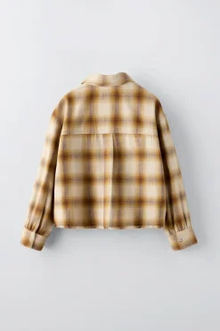 CAMISA AOS QUADRADOS-ZARA Online