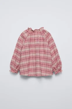 CAMISA AOS QUADRADOS-ZARA Hot