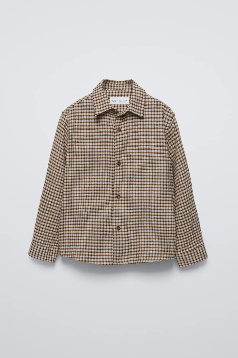 CAMISA AOS QUADRADOS-ZARA Clearance