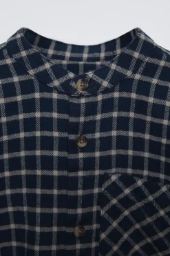 CAMISA AOS QUADRADOS-ZARA Cheap