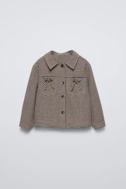 CAMISA AOS QUADRADOS-ZARA Discount