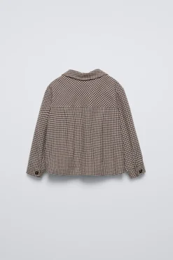 CAMISA AOS QUADRADOS-ZARA Discount