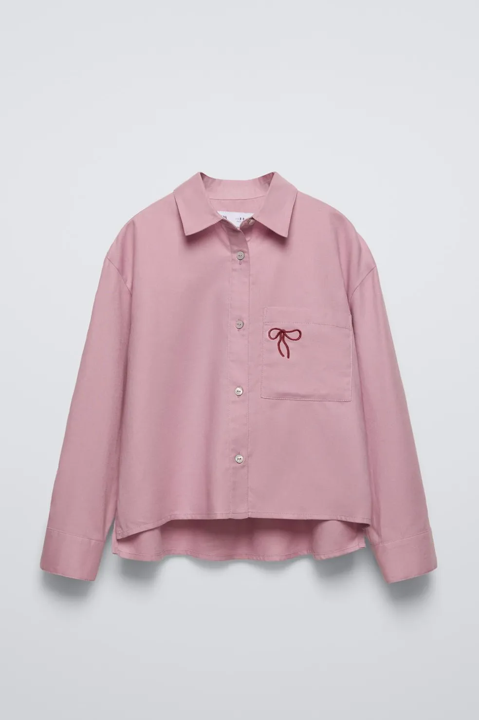 CAMISA BORDADO BOLSO-ZARA Cheap