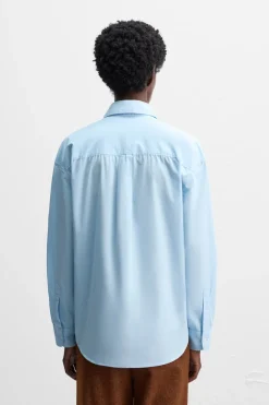 ZARA Camisas^CAMISA BORDADOS X HARRY LAMBERT Azul-claro