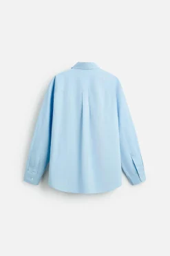 ZARA Camisas^CAMISA BORDADOS X HARRY LAMBERT Azul-claro